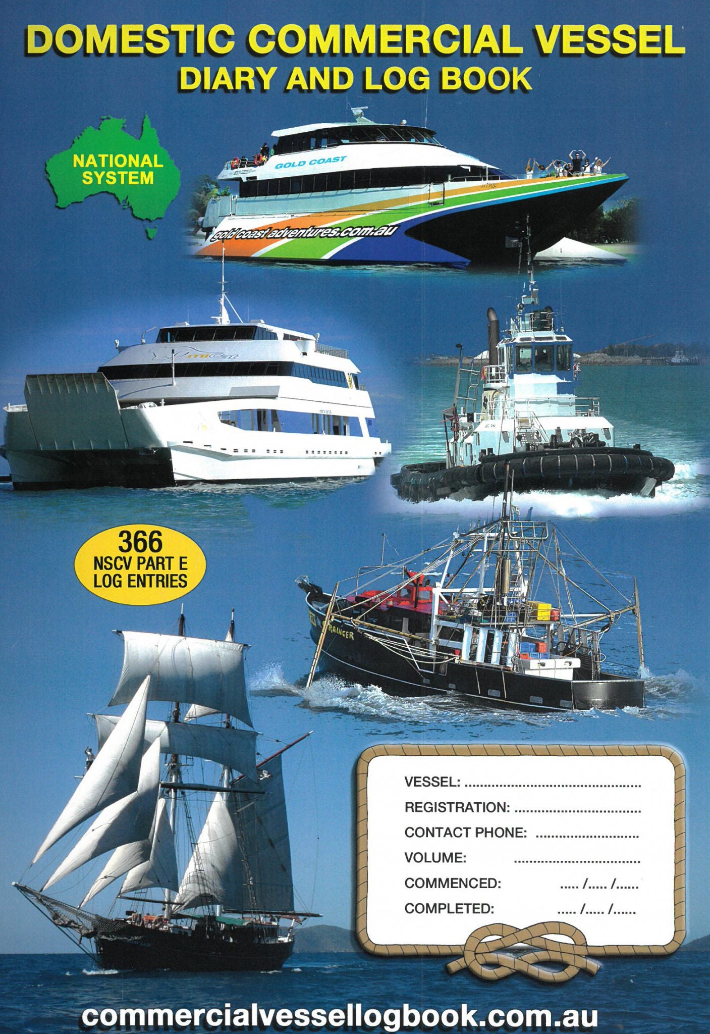 Domestic Commercial Vessel Diary and Log Book
