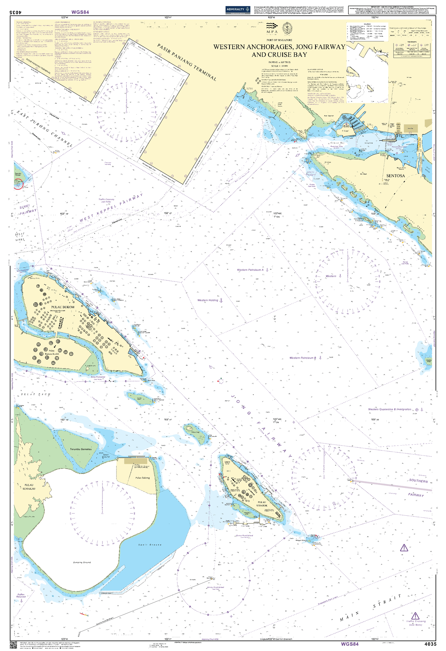 BA4035 - Western Anchorages, Jong Fairway and Cruise Bay