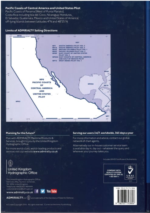 NP8 - Pacific Coasts of Central America & United States Pilot