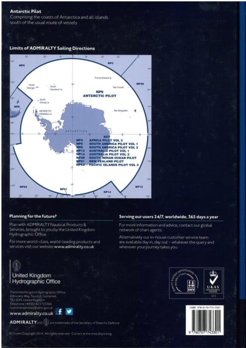 NP9 - Antarctic Pilot. 9th ed. 2019