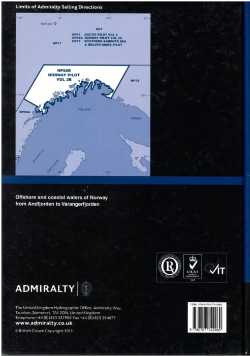 NP58b - Norway Pilot Vol 3b. 8th ed. 2018