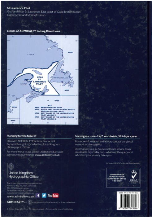 NP65 - Saint Lawrence Pilot 19th ed. 2020