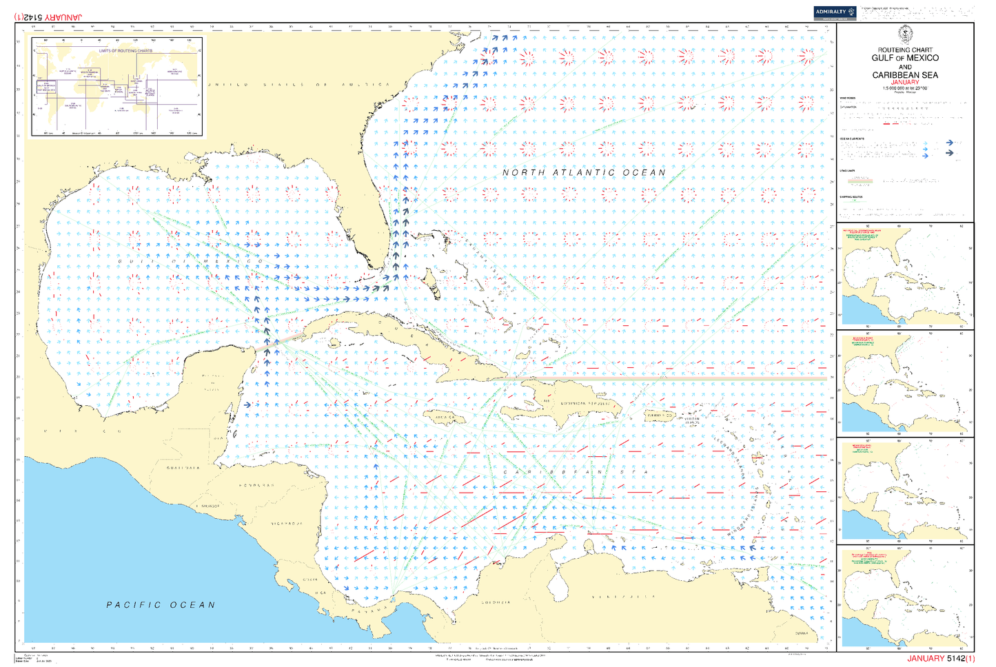 BA5142 01 Routeing Charts: Caribbean - January (Jan 2020)