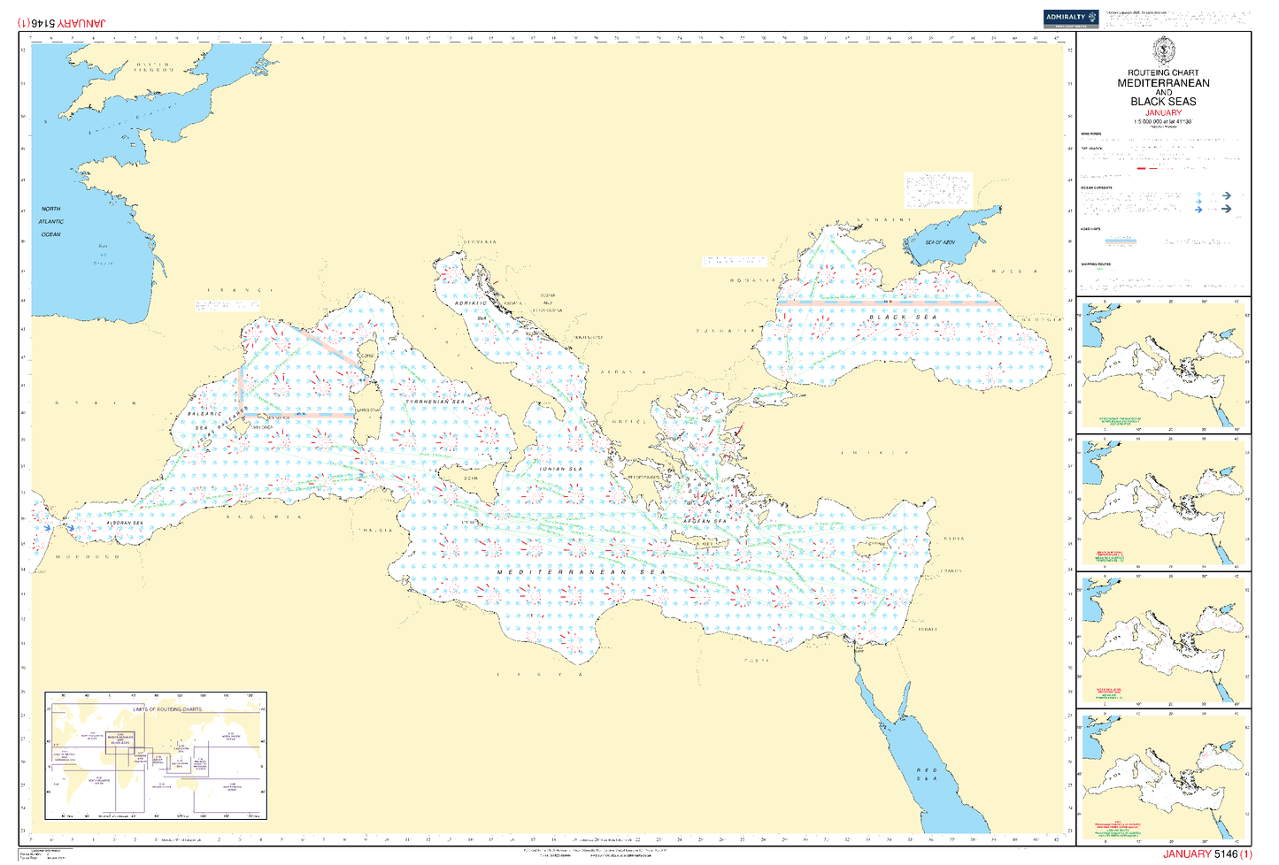BA5146 03 Routeing Charts: Mediterranean and Black Sea - March (2015)