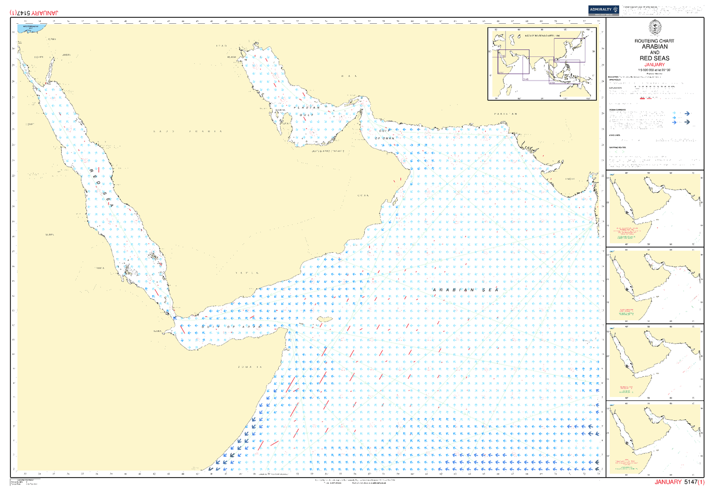 BA5147 06 Routeing Charts: Arabian and Red Seas - June (2016)