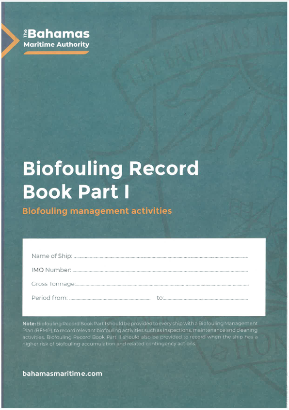 Biofouling Record Book Part 1 - Biofouling Management Activities