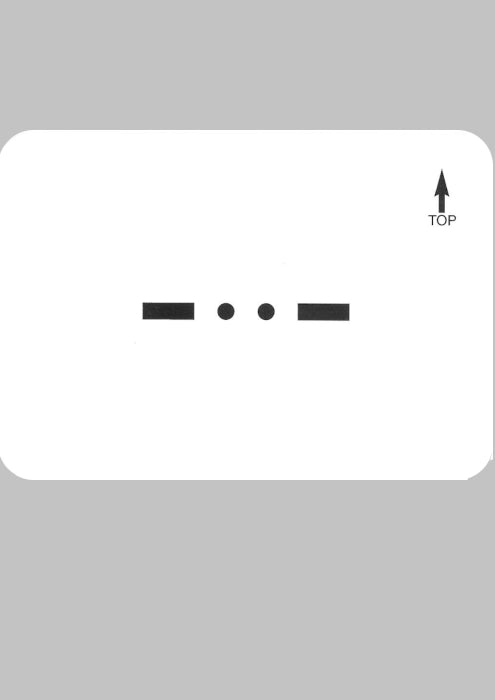 Flip card morse code