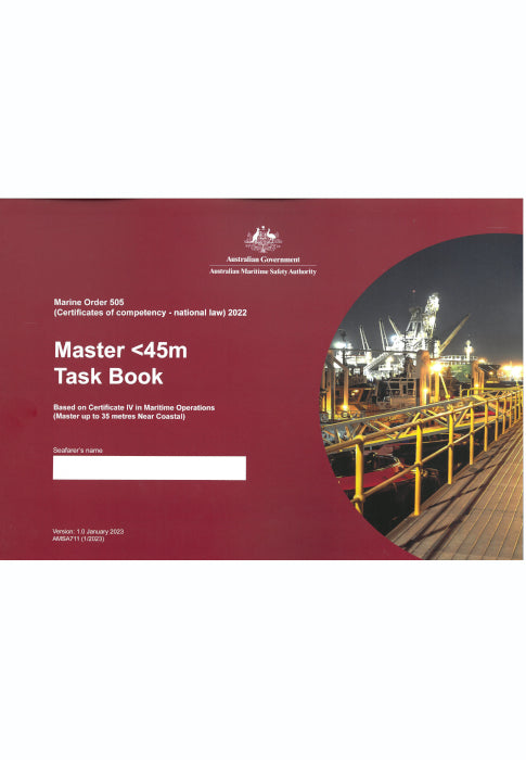 AMSA 711—Master less than 45 metres task book