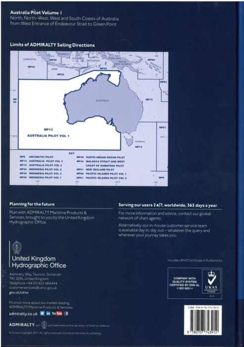 NP13 - Australia Pilot Vol 1. 6th ed. 2020