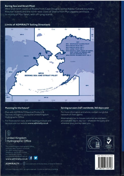 NP23 - Bering Sea & Strait Pilot. 8th ed. 2013