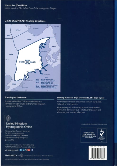 NP55 - North Sea (East) Pilot. 13th ed. 2026
