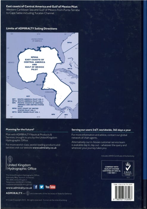 NP69a - East Coast of Central America & Gulf of Mexico Pilot.