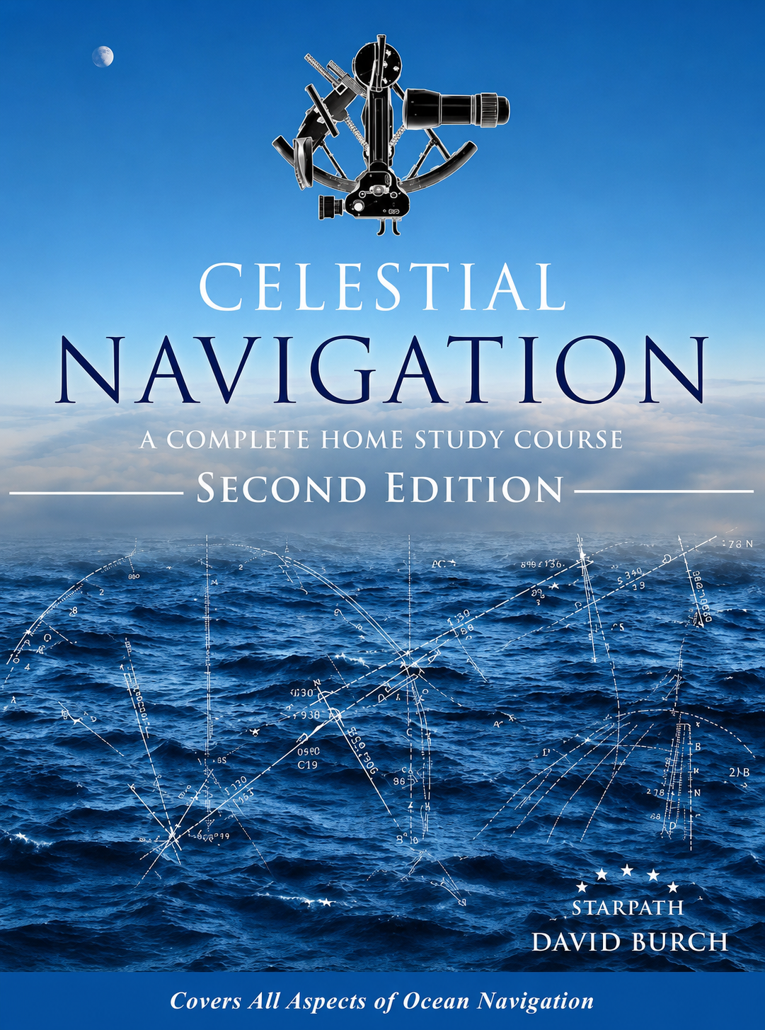 Celestial Navigation book cover, a trusted navigation guide for professional sailors buying maritime books online.