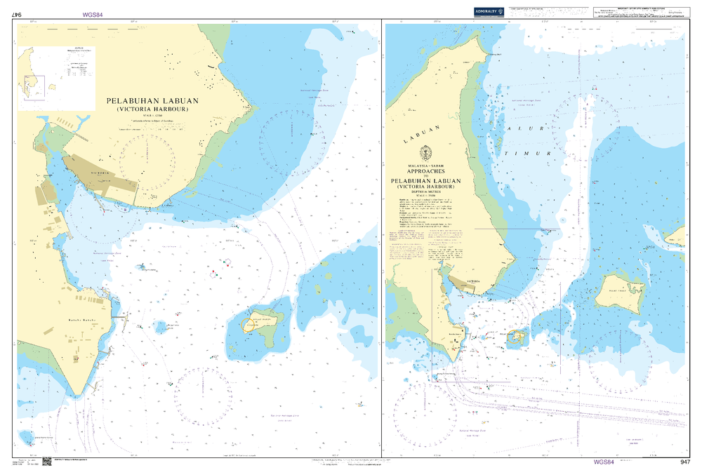 BA947 - Approaches To Pelabuhan Labuan (Victoria Harbour)