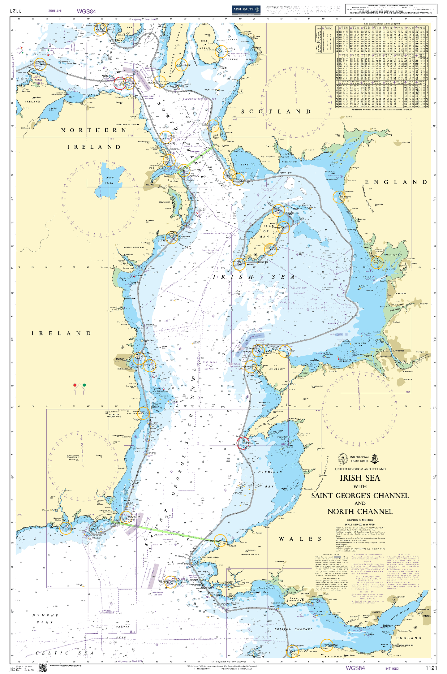 BA1121 - Irish Sea with Saint George's Channel and North Channel