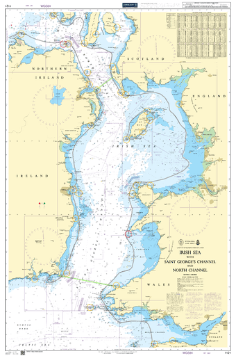 compare product BA1121 - Irish Sea with Saint George's Channel and North Channel