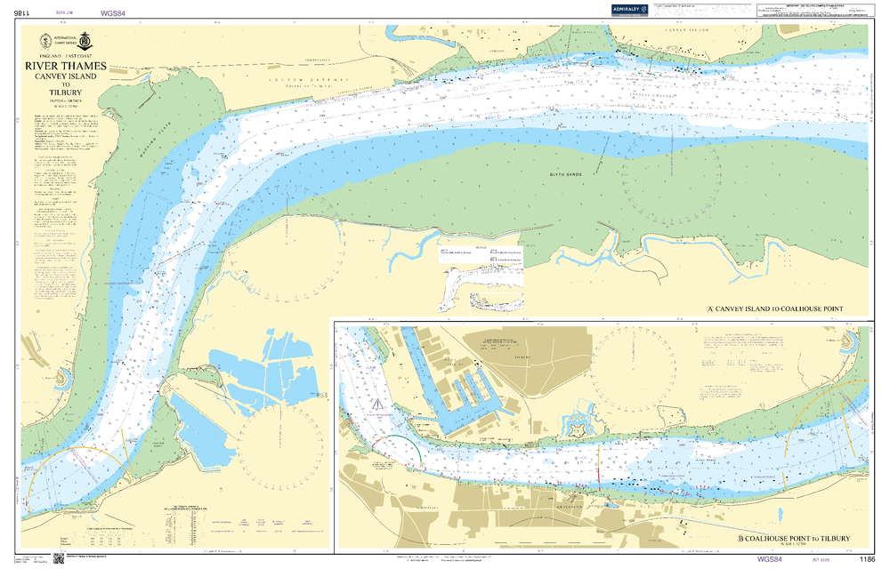 BA1186 - River Thames  Canvey Island to Tilbury