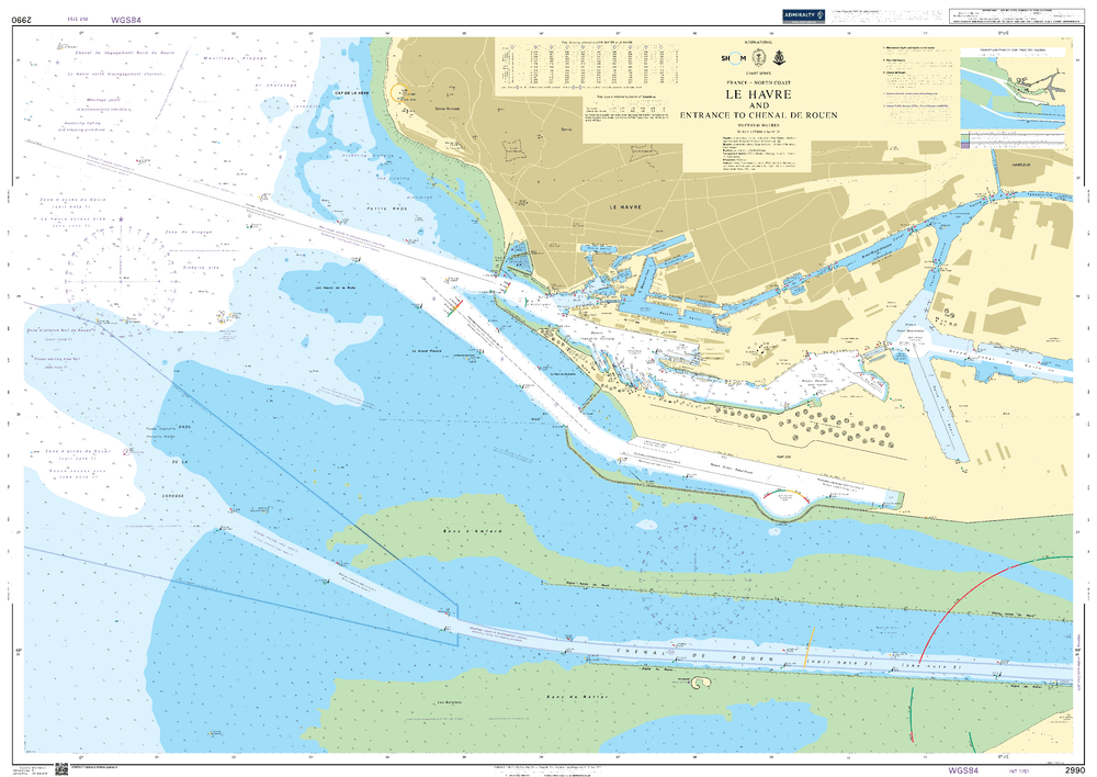 BA2990 - Le Havre and entrance to Chenal de Rouen