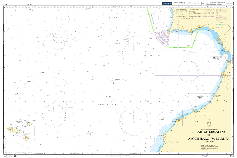 BA3132 - Strait of Gibraltar to Arquipelago da Madeira