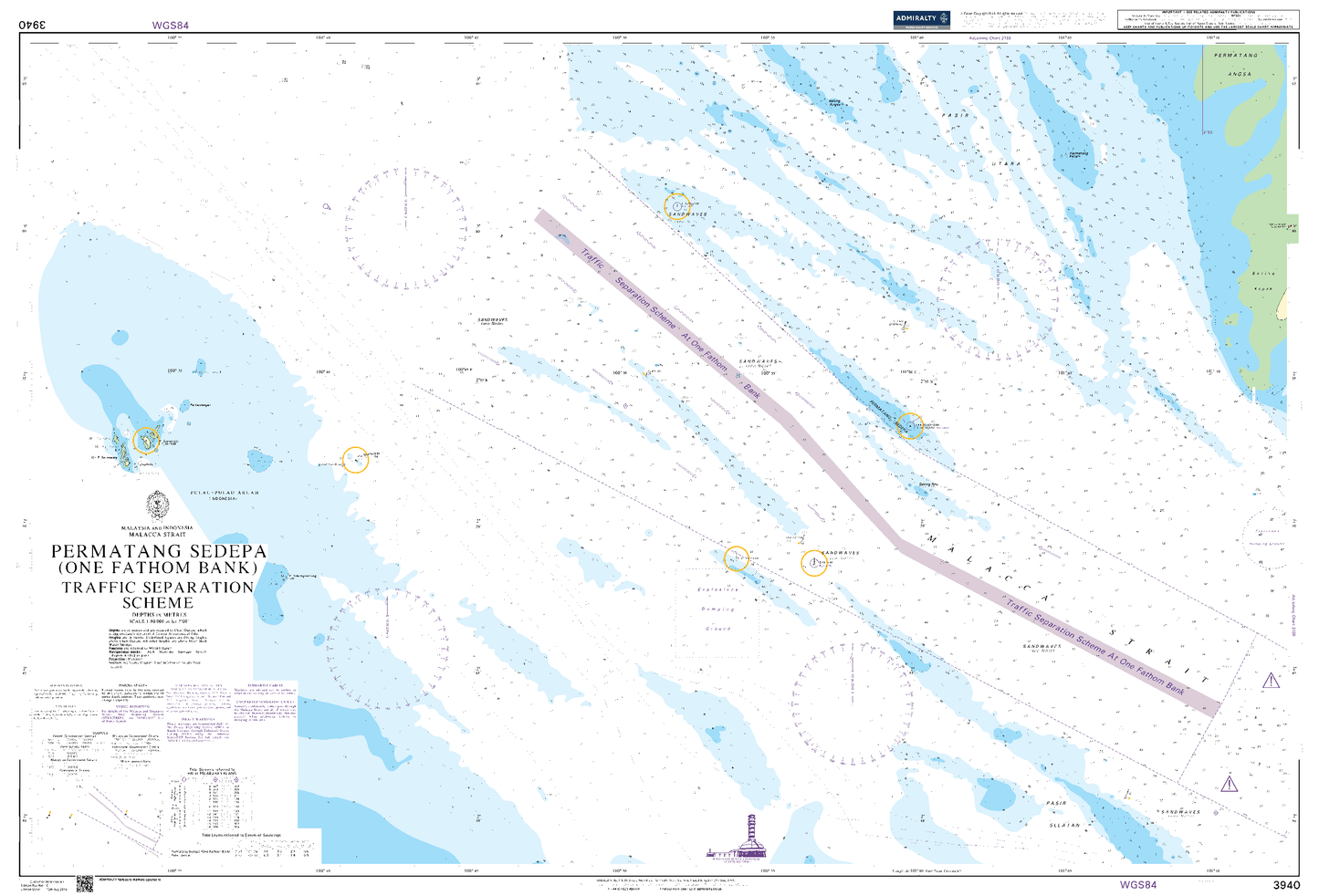 BA3940 - Permatang Sedepa (One Fathom Bank)  Traffic Separation
