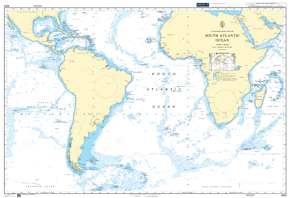 BA4003 - A Planning Chart for the South Atlantic Ocean