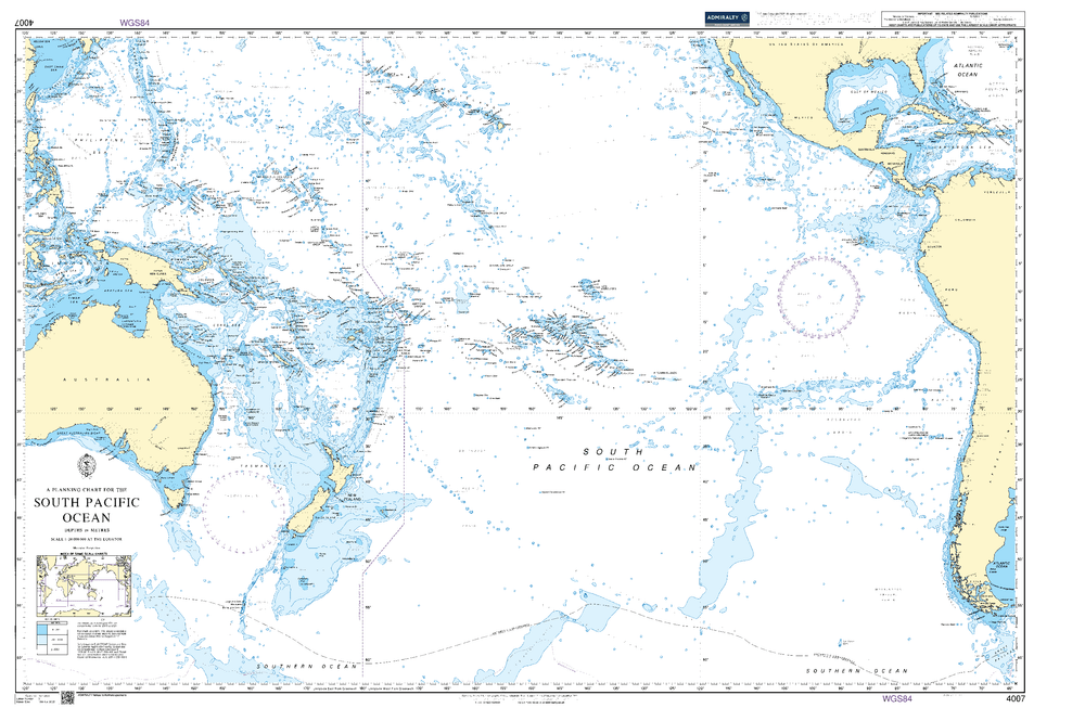 BA4007 - A Planning Chart for the South Pacific Ocean