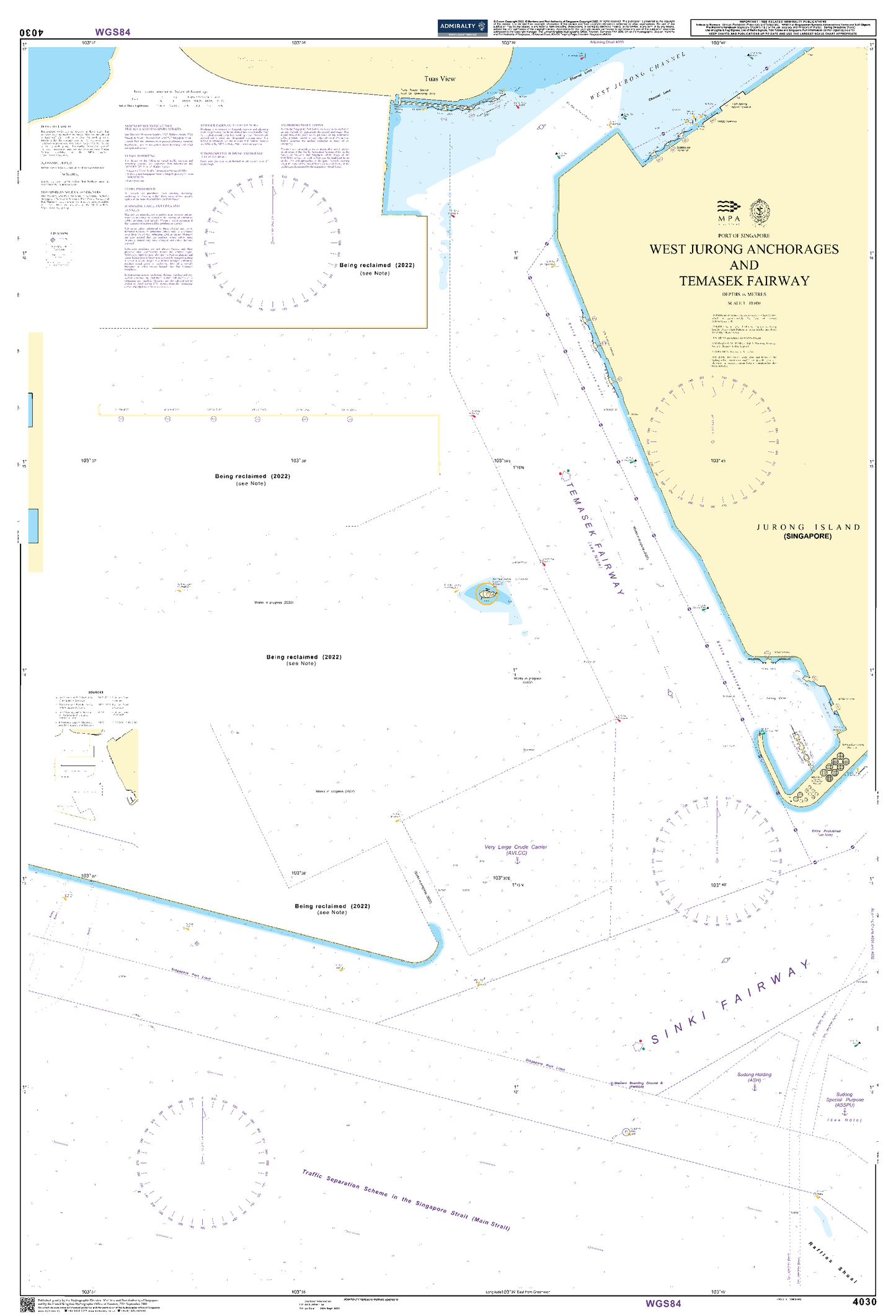 BA4030 - West Jurong Anchorages and Temasek Fairway