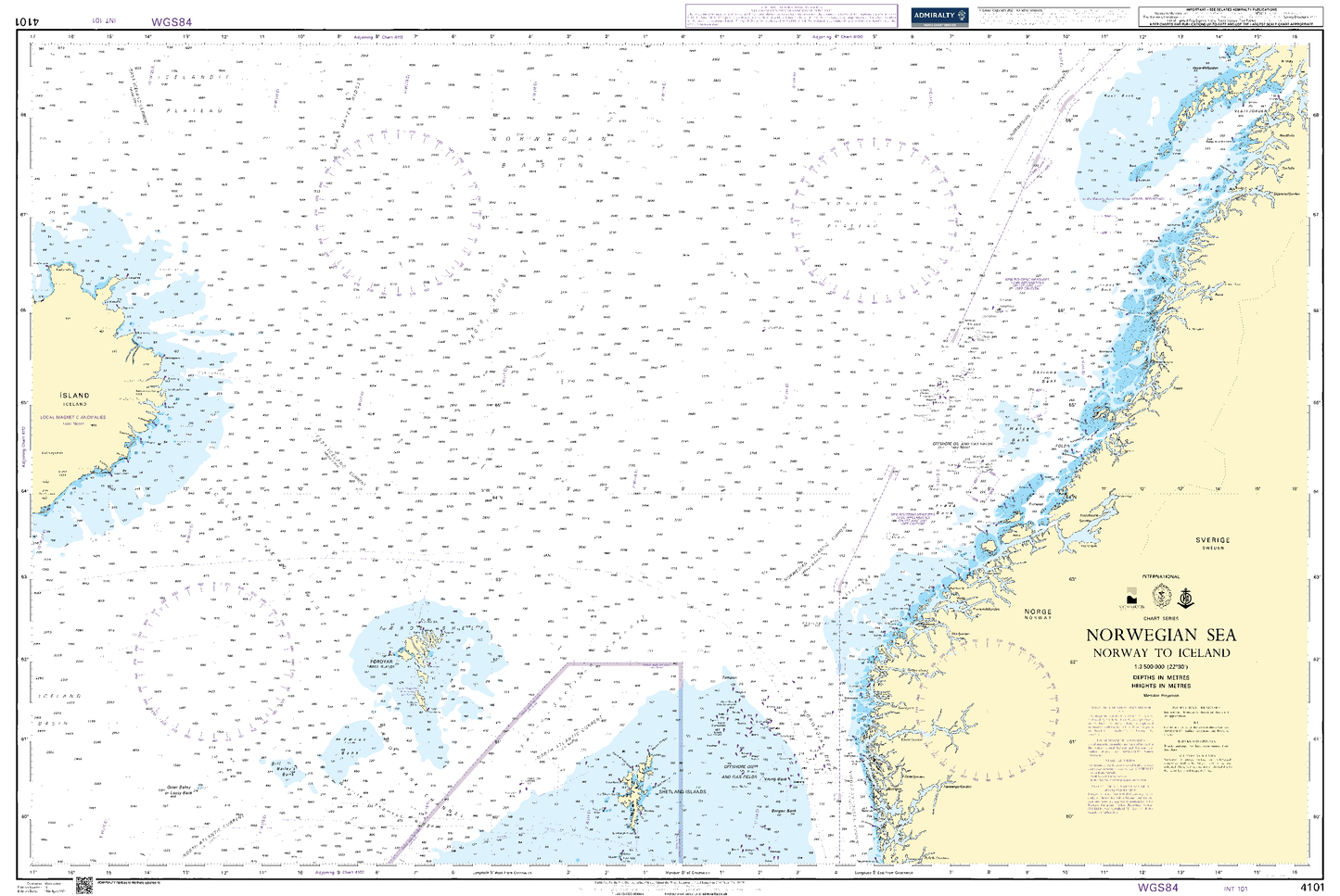 BA4101 - Norwegian Sea  Norway to Iceland