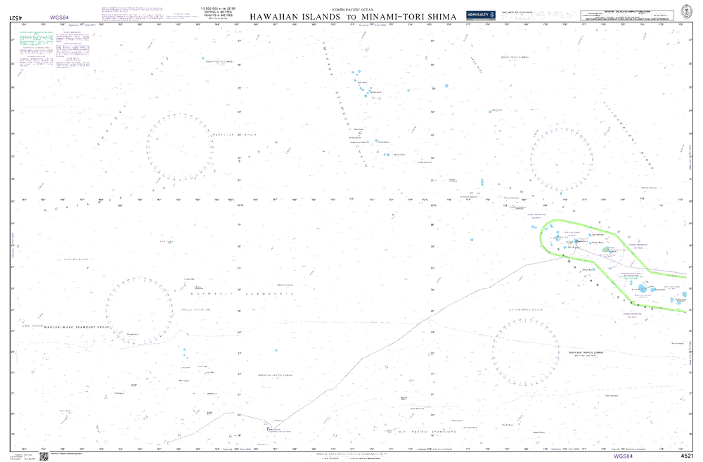 BA4521 - Hawaiian Islands to Minami-tori Shima