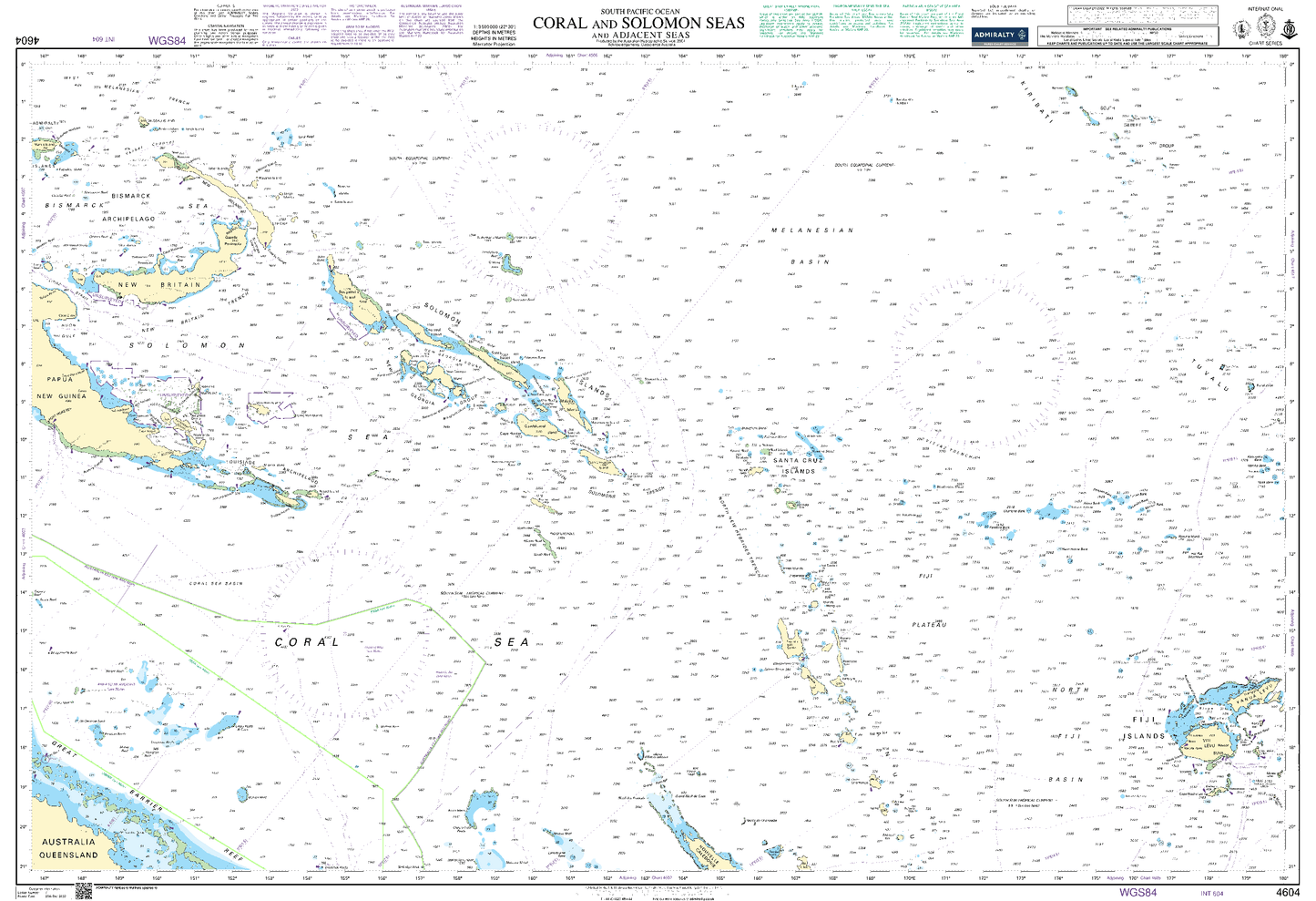 BA4604 - Coral and Solomon Seas and Adjacent Seas