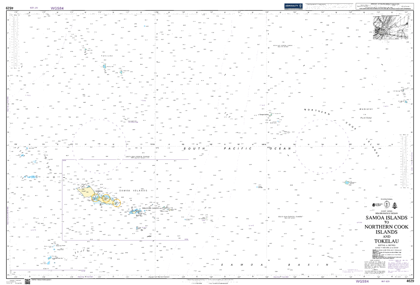 BA4629 - Samoa Islands to Northern Cook Islands and Tokelau