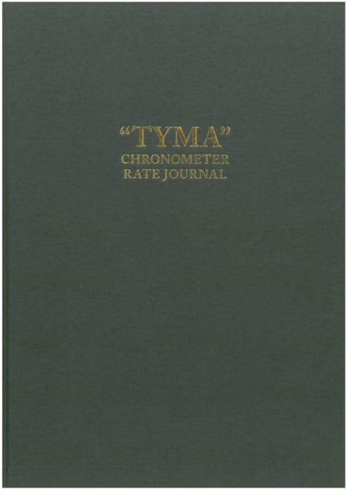 Chronometer Rate Journal "TYMA"