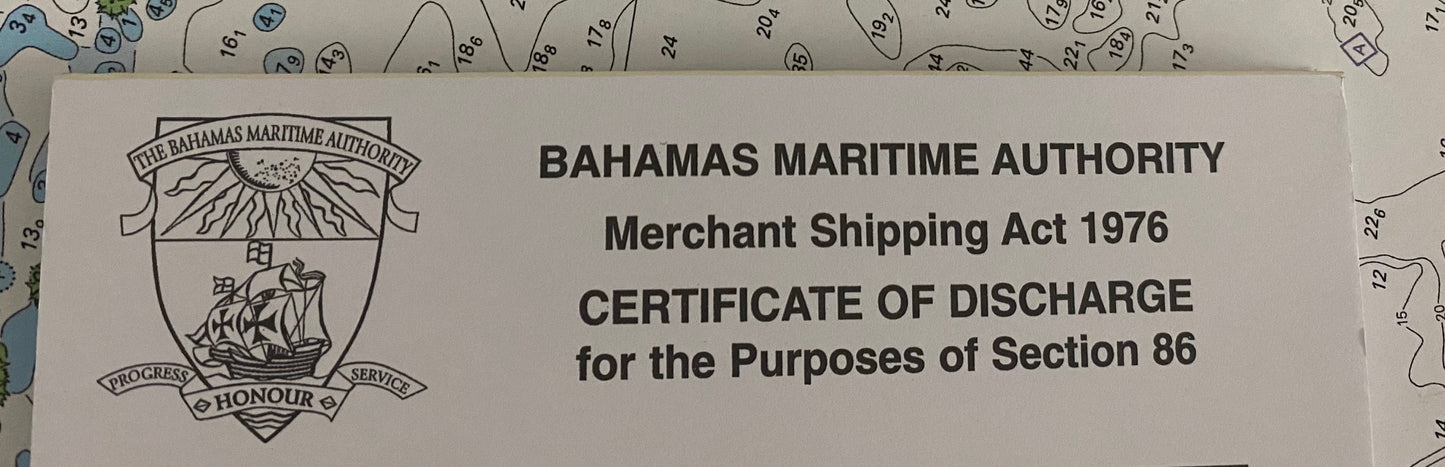Bahamas Certificate of Discharge