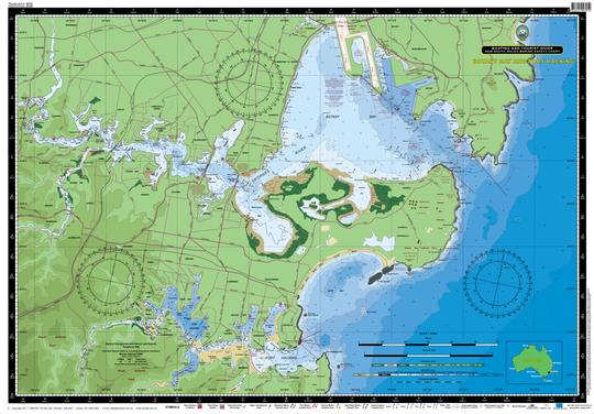 New South Wales Marine Safety Chart - Botany Bay and Port Hacking