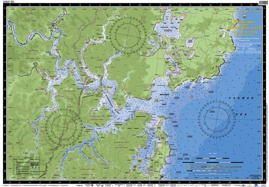 New South Wales Marine Safety Chart- Broken Bay and Hawkesbury River