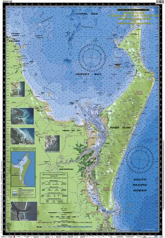 compare product Queensland Marine Safety Chart- Fraser Island, Great Sandy Strait, Hervey Bay
