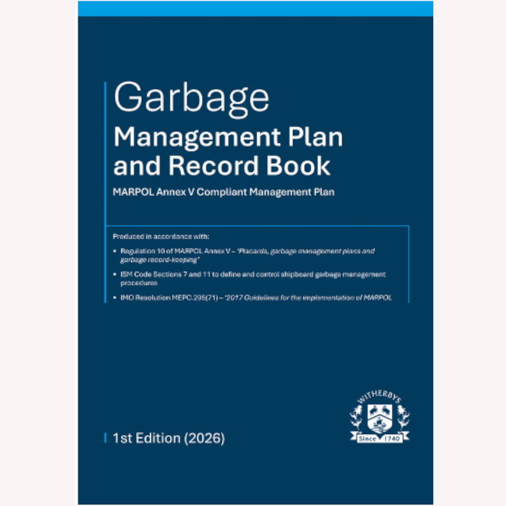 Garbage Management Plan and Record Book - 1st Edition (2026) - SPECIAL ORDER