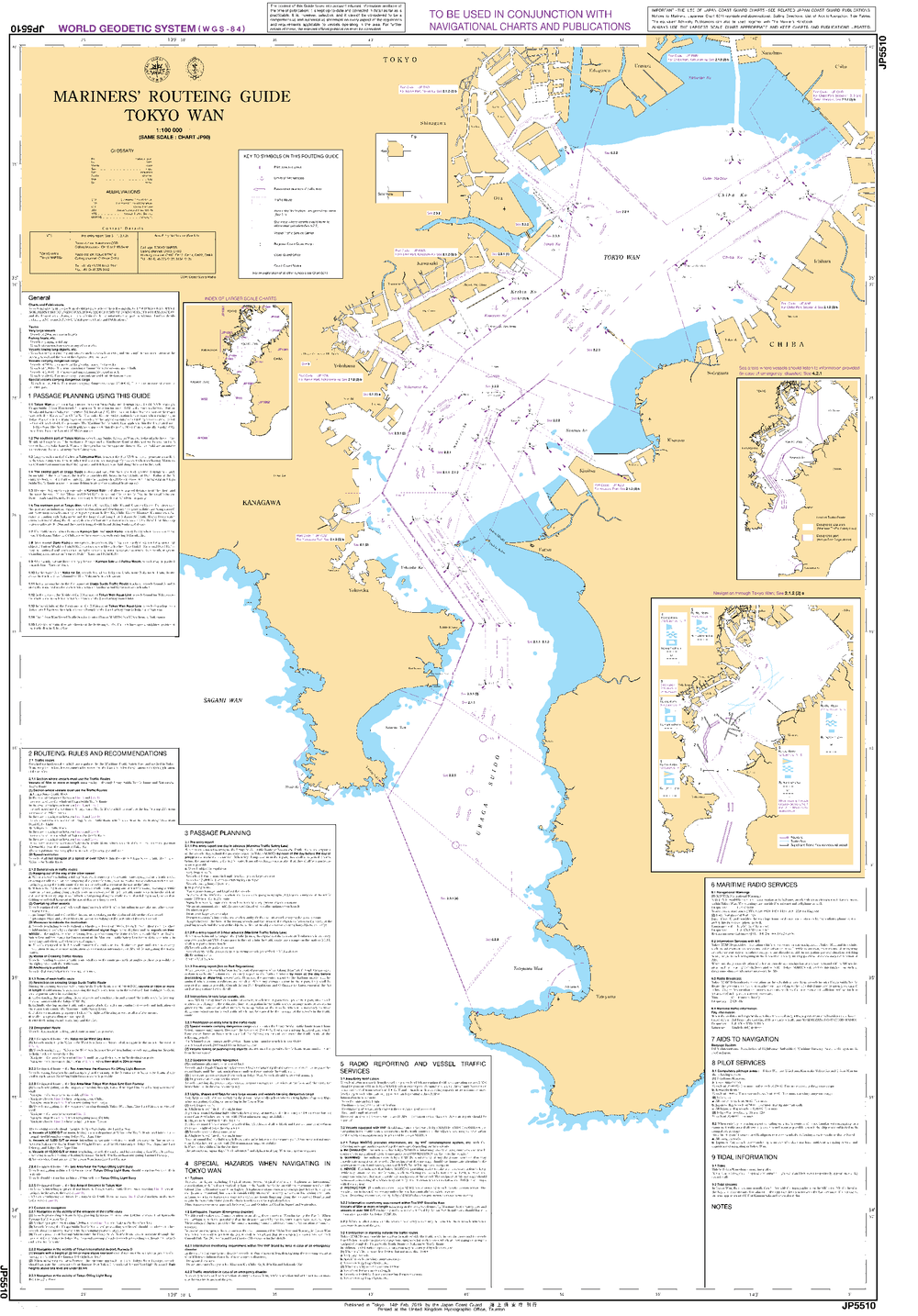 JP5510 - Mariners' Routeing Guide - Tokyo Wan