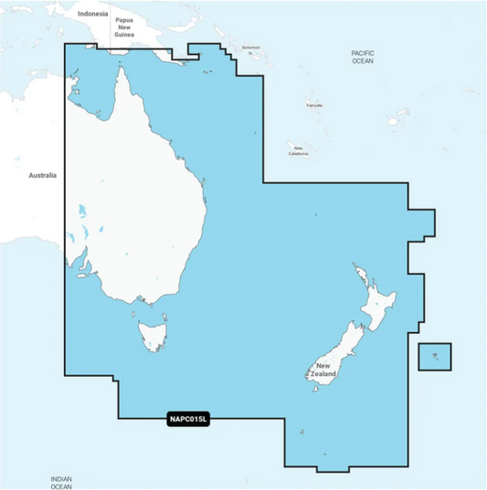 Navionics+™ Australia, East & Central to New Zealand - Inland and Coastal (010-C1464-30)