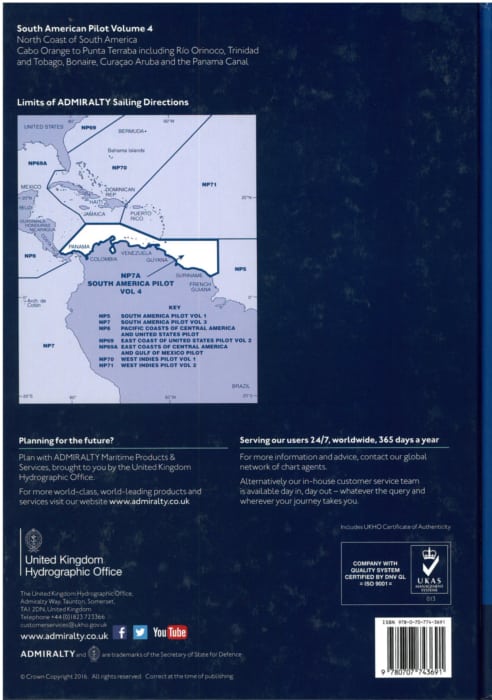 NP7a - South America Pilot Vol 4.  9th ed.  2022