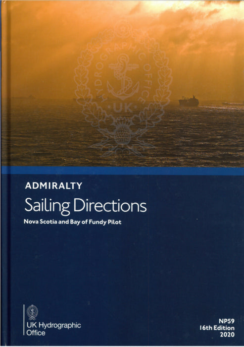 NP59 - Nova Scotia & Bay of Fundy Pilot.  16th ed.  2020