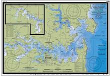 New South Wales Marine Safety Chart- Port Jackson to Sydney Harbour
