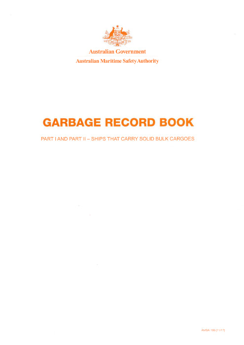 Garbage Record Book Part 2 (AMSA)