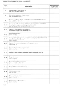 Official Log Book (AMSA 361)