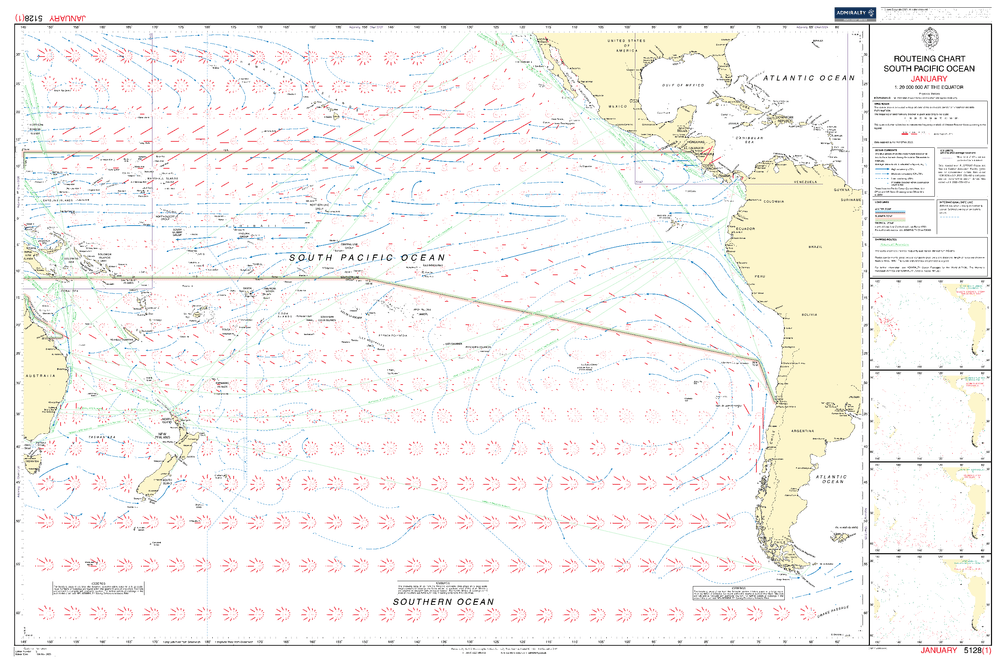 BA5128 04 Routeing Charts: South Pacific Ocean - April (Nov 2023)
