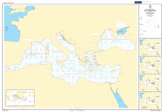 BA5146 02 Routeing Charts: Mediterranean and Black Sea - February (2015)