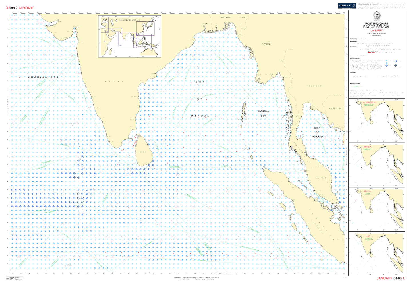 BA5148 09 Routeing Charts: Bay of Bengal - November (2017)