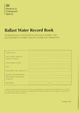 MCA Ballast Water Record Log Book (2025)