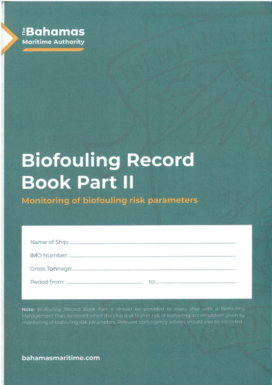 Bahamas - Biofouling Record Book Part 2