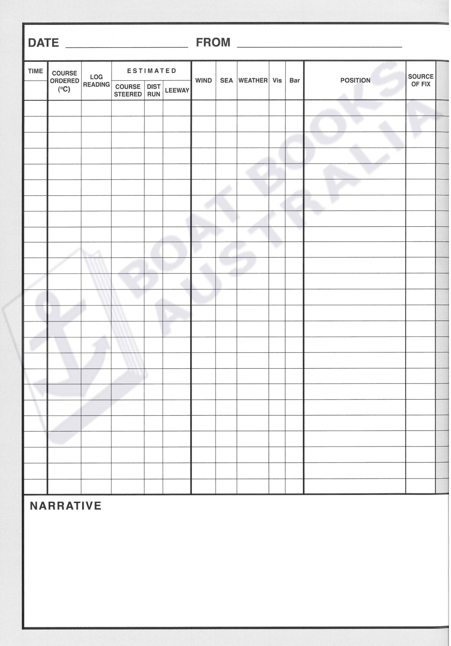 Logbook For Cruising Under Sail  - Paperback